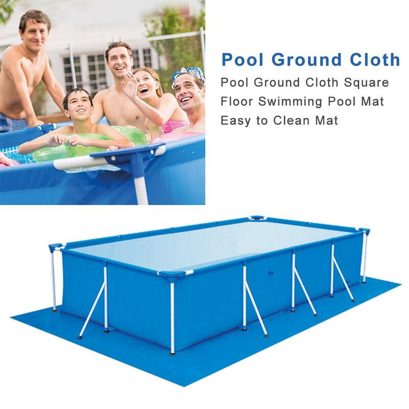 Mantel redondo para piscina de gran tamaño, cubierta para suelo redonda para piscina de gran tamaño a prueba de polvo en color azul, perfecto para piscina de jardín