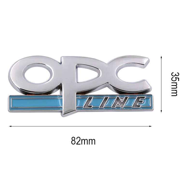 Pegatina de Metal 3D para coche, emblema de línea OPC, guardabarros lateral, Insignia trasera, para OPEL Zafira b Corsa d Insignia Mokka Regal