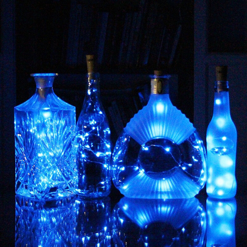 LEDワインボトル,75cm,1m,2m,銅線,スターリース,ライトチェーン,ハロウィーン,クリスマス,室内装飾ライト