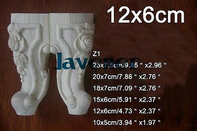 Z1 -12x6cm Wood Carved Onlay Applique Carpenter Decal Wood Working Carpenter Leg Fitment