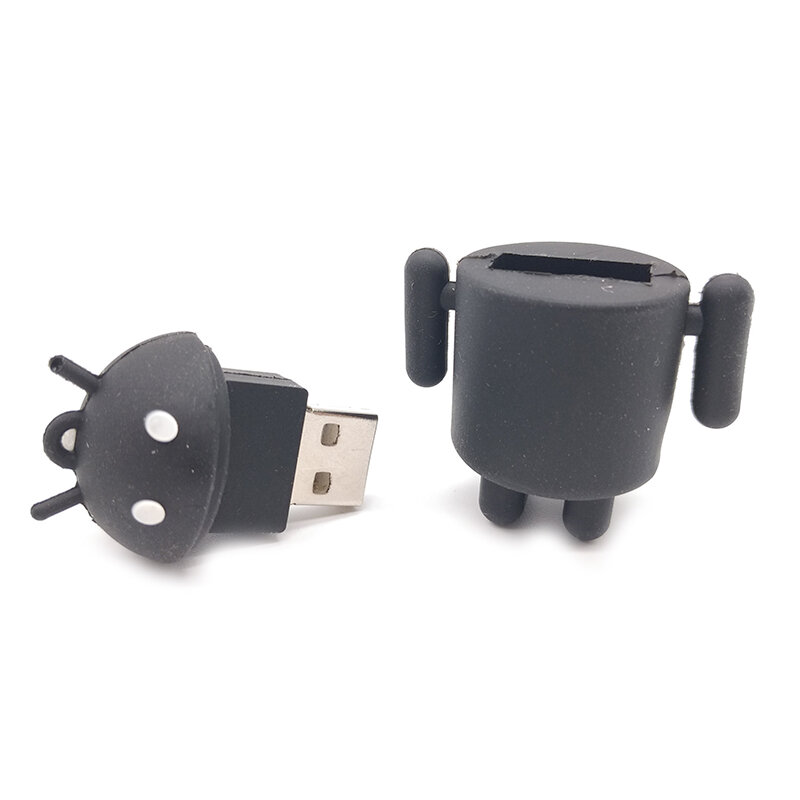 May mắn Android Robot đèn LED cổng USB Pendrive 4GB 8GB 16GB 32GB bút thẻ nhớ thực sự dung tích Tặng CLE USB 2.0 Flash