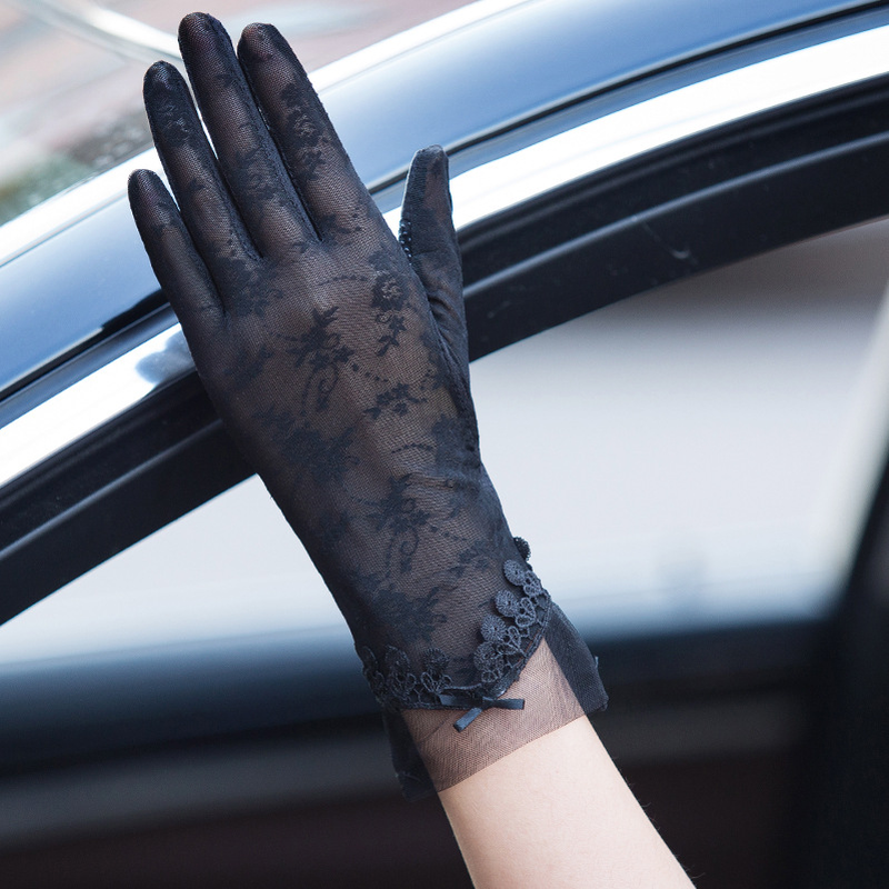 Женские перчатки, весенние корейские солнцезащитные перчатки, женские уличные перчатки с УФ-защитой для вождения, варежки для сенсорного э...
