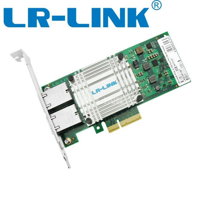 Lrec9812bt-chipset pci-e express x4, intel x550at, dual, porta dupla rj45, 10gbps, placa de interface de rede ethernet, adaptador lan, gbe