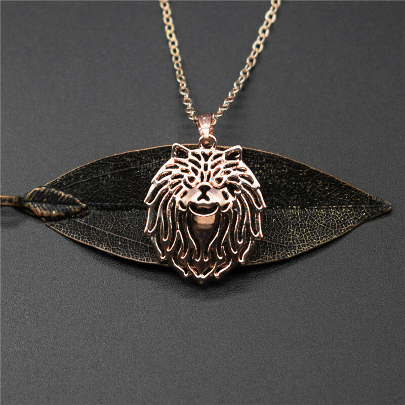 Pingente cabeça de gato persa 4 cores, vazado fofo colares gato persa jóias