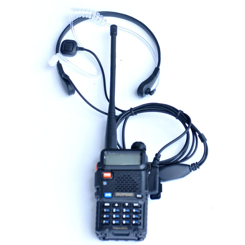 Baofeng Tenggorokan Mikrofon Tenggorokan Getaran Headset untuk Dua Cara Radio BaoFeng UV-5R UV-82 UV-B6 BF-888S Walkie Talkie Earphone