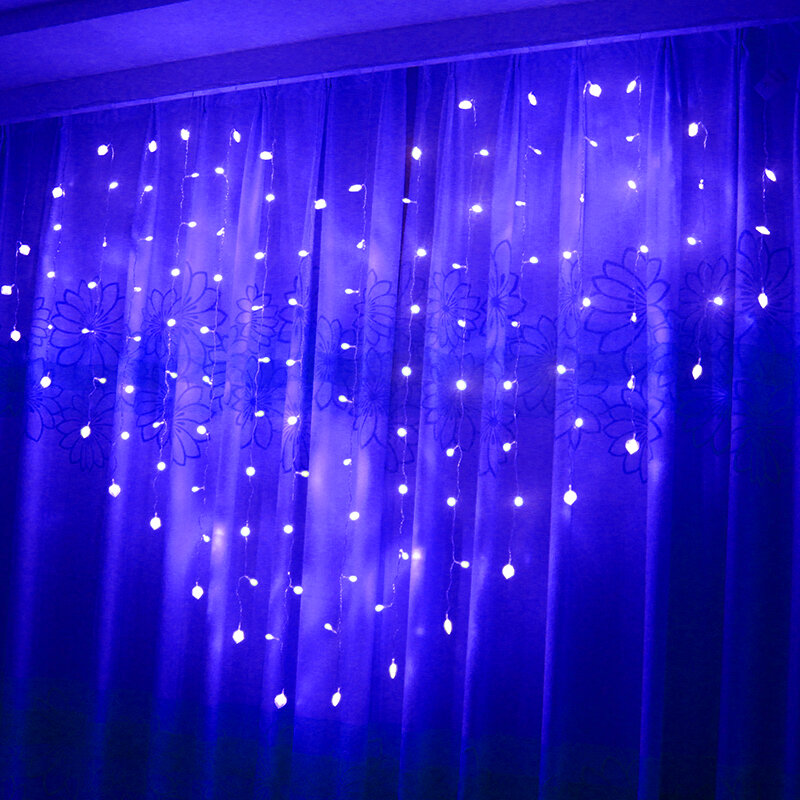2x1,5 mt LED Fee Herz Girlande Hochzeit Party Weihnachten String Lichter 128 Leds EU AC220V Vorhang Fenster Traufe eiszapfen String Lichter