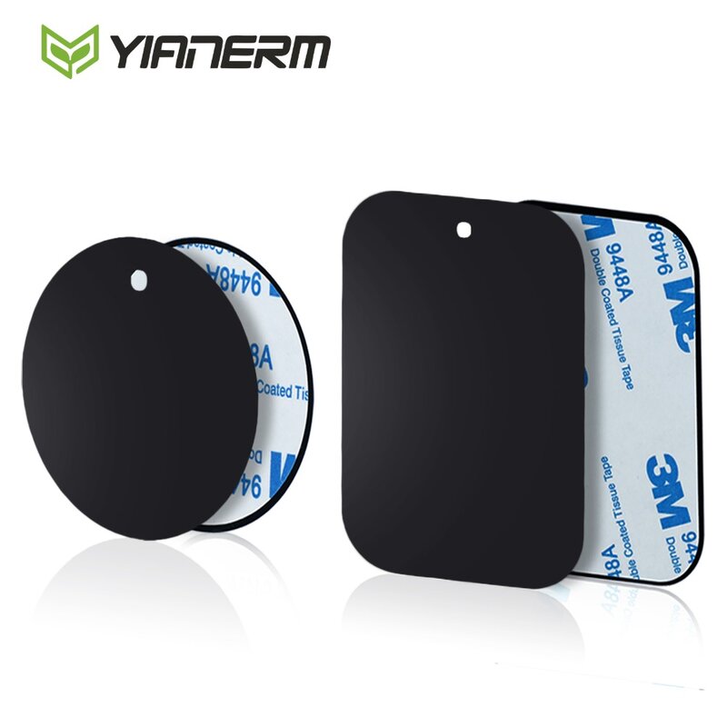 Yianerm – plaques métalliques originales pour support de téléphone de voiture magnétique, feuilles de fer avec adhésif Extra fin utilisé pour support de voiture magnétique