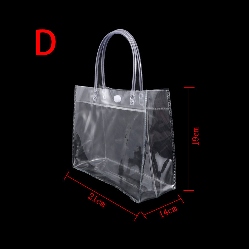 Neue Material Klar Umwelt Tote Tasche Transparente Handtasche Schulter Handtasche Genehmigt Kunststoff Einkaufstasche
