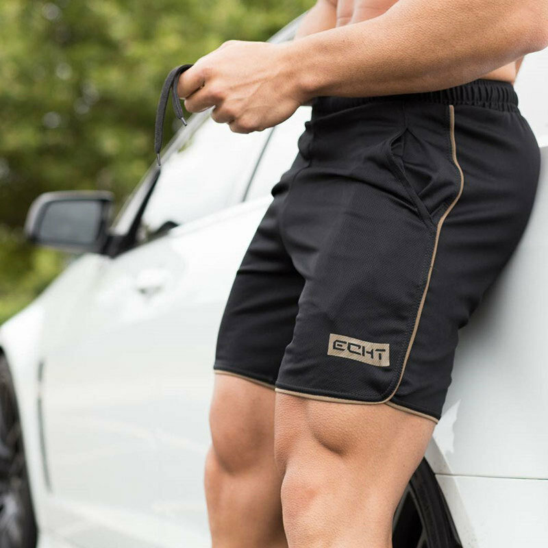 Calças curtas dos homens do verão shorts de corrida dos esportes dos homens de jogging shorts de fitness secagem rápida
