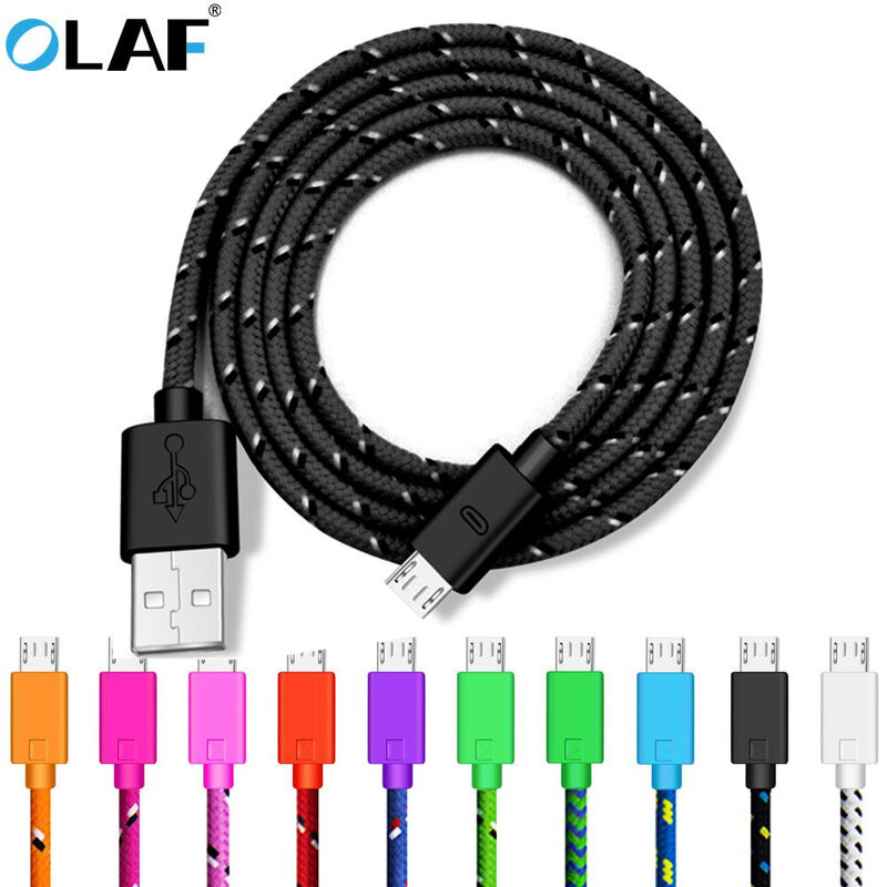 OLAF – câble Micro USB, 1M/2M/3M, charge rapide, transfert de données, adaptateur pour téléphone Android, Samsung S7, Xiaomi, Huawei