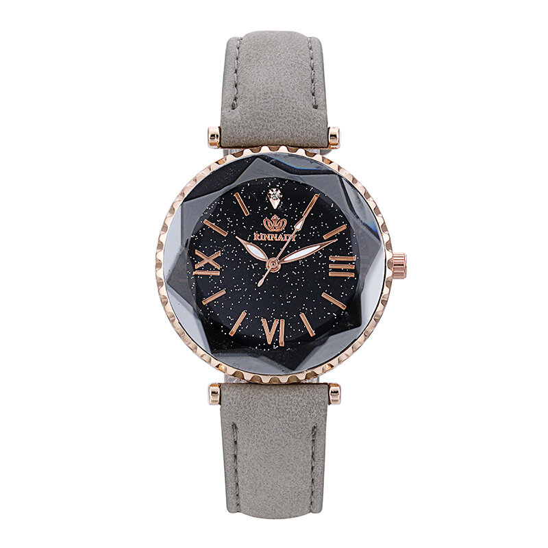 Reloj de cuarzo de cuero de marca de lujo, reloj de pulsera informal a la moda para mujer, reloj de pulsera, reloj femenino