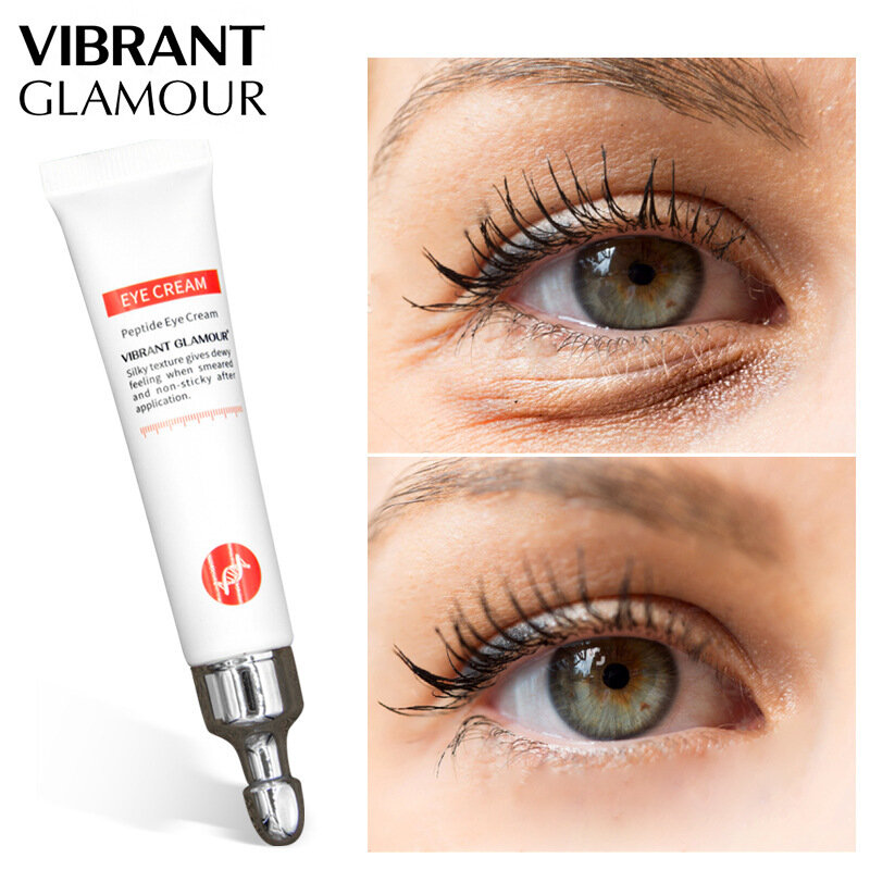 VIBRANT GLAMOUR krem pod oczy peptyd kolagen przeciw przeciwzmarszczkowy Anti-aging Remover ciemne koła do pielęgnacji oczu przeciw obrzękom i torby