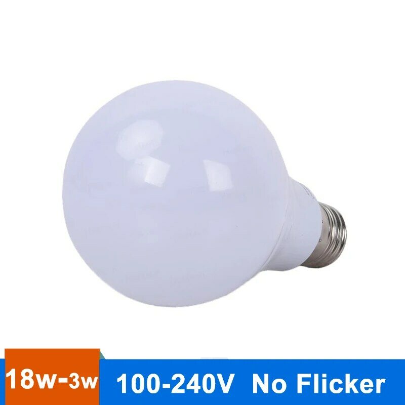 E27 Led Bulb E14 LED Candle Light Bulb 3W 5W 7W 9W 12W 15W 18W AC 220V SMD2835 Warm White Cold White for Chandelier LED Lamp