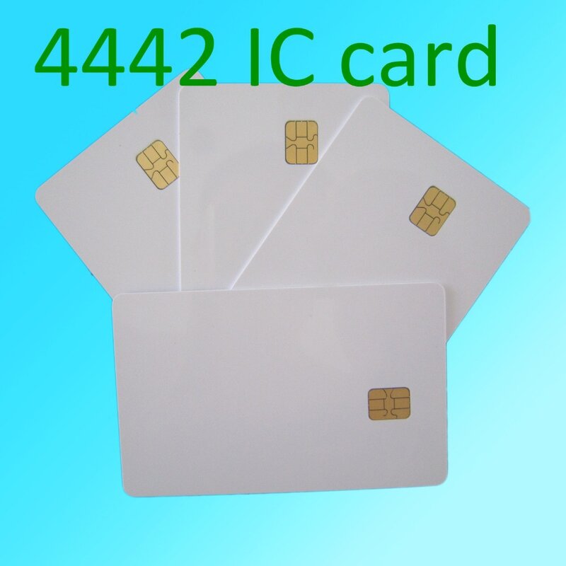 IC PVC imprimable à jet d'encre blanc, 20 pièces, carte de contact intelligent vierge, ISO 4442, SLE 7816