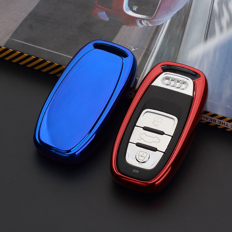 Soft TPUฝาครอบกุญแจรถกระเป๋าFitสำหรับAUDI A4 A5 A6 B6 B7 B8 A7 A8 Q5 Q7 r8 TT S5 S6 S7 S8 A8L SQ5 ครอบคลุมรถยนต์อะไหล่รถยนต์