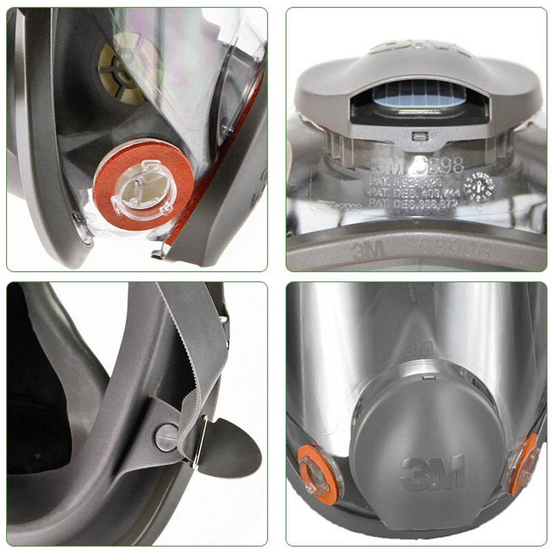 3 Original 3M 6800 respirador máscara de gás respirador máscara de proteção Da Marca contra gases Orgânicos com 6001/2091 fiter
