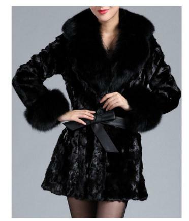 Veste longue en fausse fourrure pour femme, vêtement d'extérieur chaud, grande taille, collection hiver et automne, K838, S/9Xl