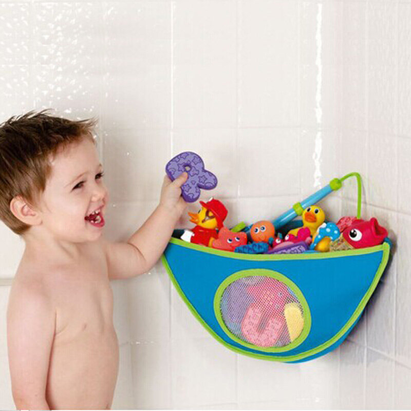 Bolsa de malla de juguete para bebé, organizador de muñeca para bañera, succión, Red de artículos de baño, juego de baño para bebé, bolsa impermeable