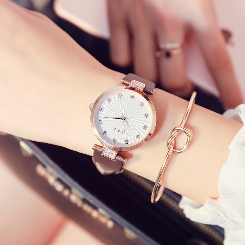(Zegarek + bransoletka). Kobiety zestaw zegarek zegar Femme Montres Quartz godziny prezent dla mamy zegarki zestaw. Ślub zegarek na prezent zestawy