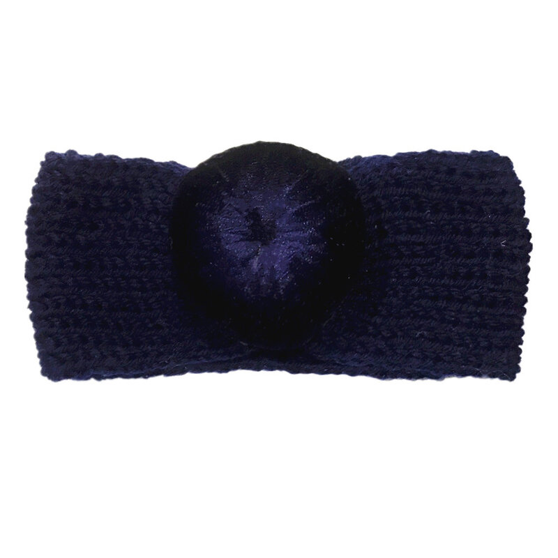 Yundfly Annodato di Lana Della Fascia Appena Nato Turbante Testa A Sfera Rotonda Wrap Fascia Del Crochet Accessori Per Capelli Regalo Di Compleanno