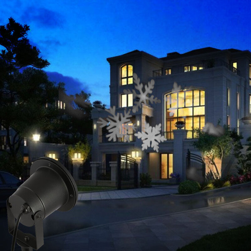 LED Sneeuwvlok Effect Lichten Outdoor Kerst Licht Projector Tuin Buiten Vakantie Xmas Boom Decoratie Landschap Verlichting
