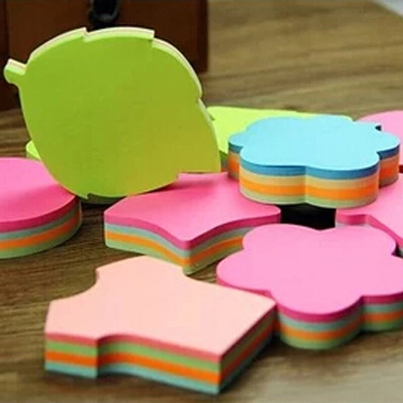 10 Pcs Cute Colorful Memo Pad Paper Sticker Sticky Notes Fashion Sticky Stationery School Office Home Supplies Writing Pads