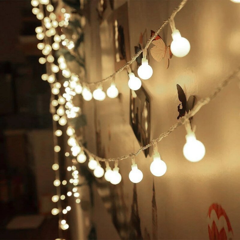 Guirlande lumineuse féerique LED étanche, 1.5M 3M 5M, pour arbre de noël, mariage, décoration intérieure, à piles