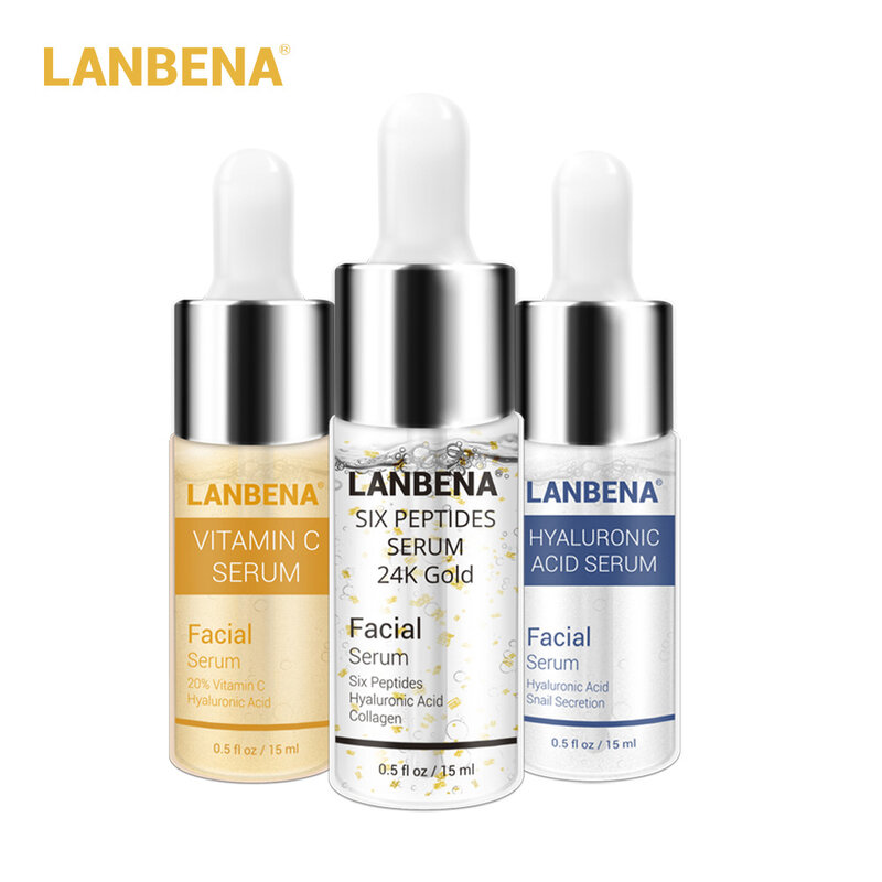 LANBENA-suero de ácido hialurónico, Caracol, crema para la cara de esencia tratamiento de acné hidratante, cuidado de la piel, reparación, blanqueamiento, antienvejecimiento