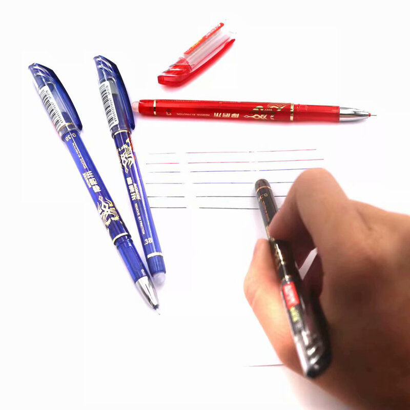 53Pcs/lot Erasable Washable Pen Refill set 0.38mm Rod for Handle Blue/Black Gel Pen School Office Writing Supplies Stationery
