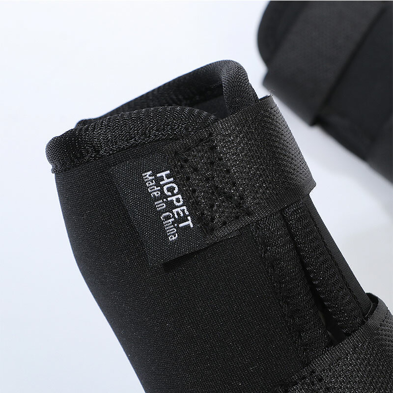 2pcs Pet Dog Knee Pads Recover Surgical Injury Fixed Legs Hock Brace Black Breathable Soft Support Back Leg Brace Protector