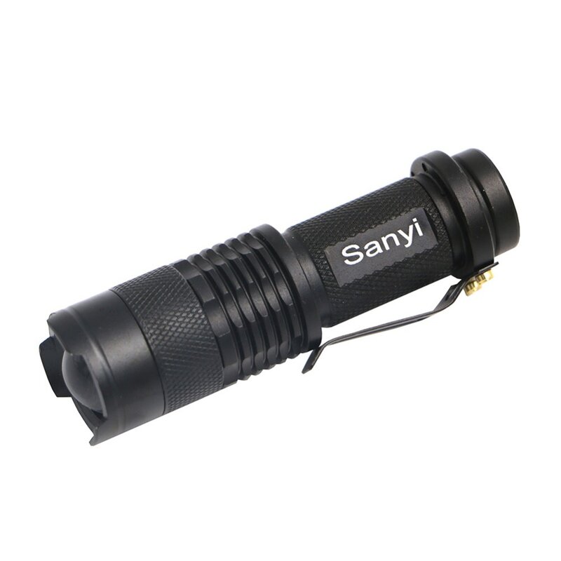 Mini lampe Portable étanche et pratique, 5 couleurs, 2000lm, 3 Modes, Q5 lampe de poche LED Zoom, torche AA/14500, mise au point réglable, lanterne