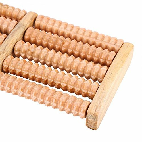Drewniany podwójny stóp akupunktura roller do masażu piłka uwalniaj zapalenie powięzi podeszwy stres obcas Arch ból Shiatsu akupresura relaks