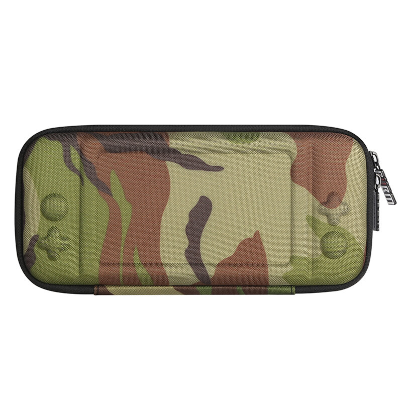 BUBM hard shell case for SWITCH camouflage game console bag portable travel carrying storage bag with game cards slot position