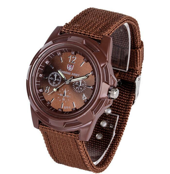 Relógio de pulso aço inoxidável quartzo militar, masculino esportivo luxuoso estiloso