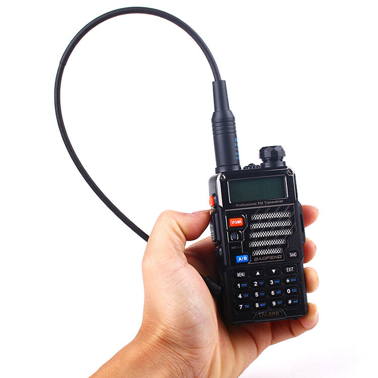 (에서 선박 us) Baofeng NA-771 휴대용 라디오 안테나 SMA-F 듀얼 밴드 Baofeng UV-5R UV-82 UV-6R