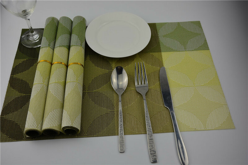 4 pçs/lote toalha de mesa conjunto de mesa de jantar pvc placemat tigela pad guardanapo bandeja mesa de jantar coasters esteira de tabela crianças decoração JI 0820