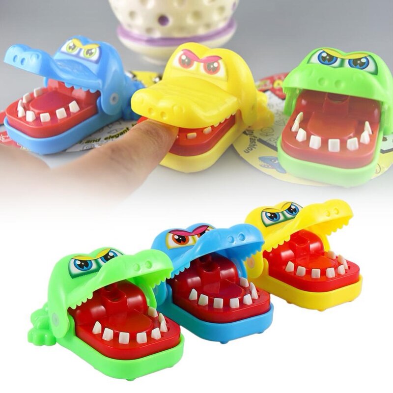 Vitoki-تمساح للأطفال ، نكات عملية وإبداعية ، فم ، أسنان ، تمساح ، لعبة ، هدية عائلية ، لون عشوائي