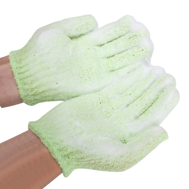GOALONE 100 Pairs Exfoliating Gloves Double Sided Nylon Shower Gloves Full Body Scrub Bath Scrubbing Gloves Bathroom Accessories