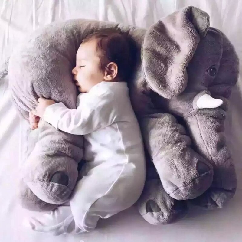Elephant Soothing Pillow Plush Toy Doll Baby Sleeping Stuffed Animal Comfort Toy Gift for Christmas