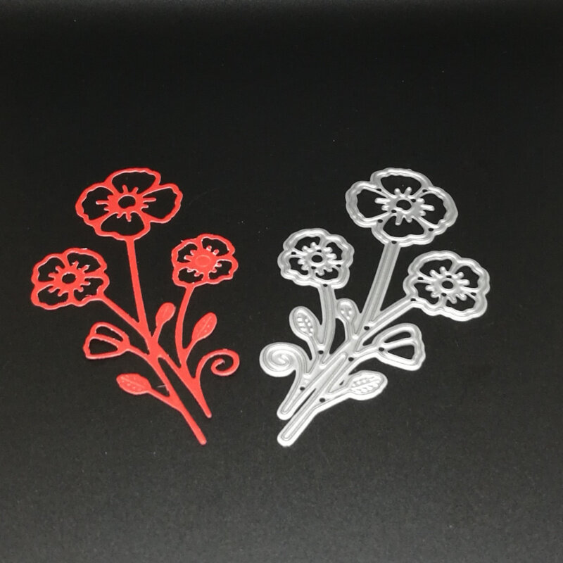 Bloemen Metalen Stansmessen Stencils voor DIY Scrapbooking fotoalbum Decoratieve Embossing DIY Papier Kaarten