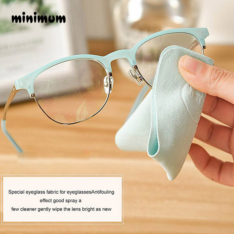 Limpiador de gafas de gamuza personalizado, paño de limpieza de microfibra para lentes, pantalla de teléfono, 5 unids/lote