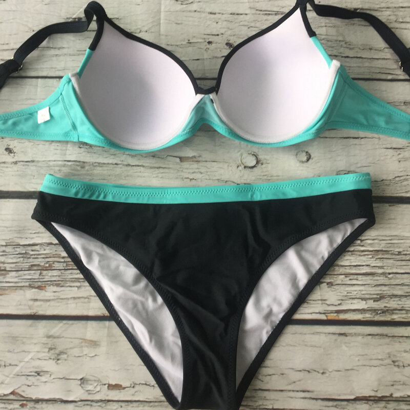 YCDYZ nowy Sexy brazylijski Bikini Push up Tanga strój kąpielowy stroje kąpielowe kobiety Biquinis Feminino Maillot De Bain Femme 2018 strój kąpielowy