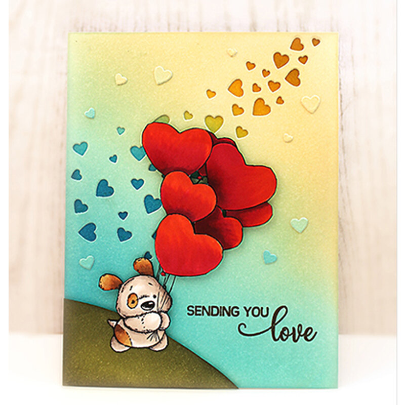 Love Heart-troqueles de corte de Metal de la serie San Valentín, plantilla de colección de recortes, tarjeta de papel decorativa, álbum, fabricación de plantillas