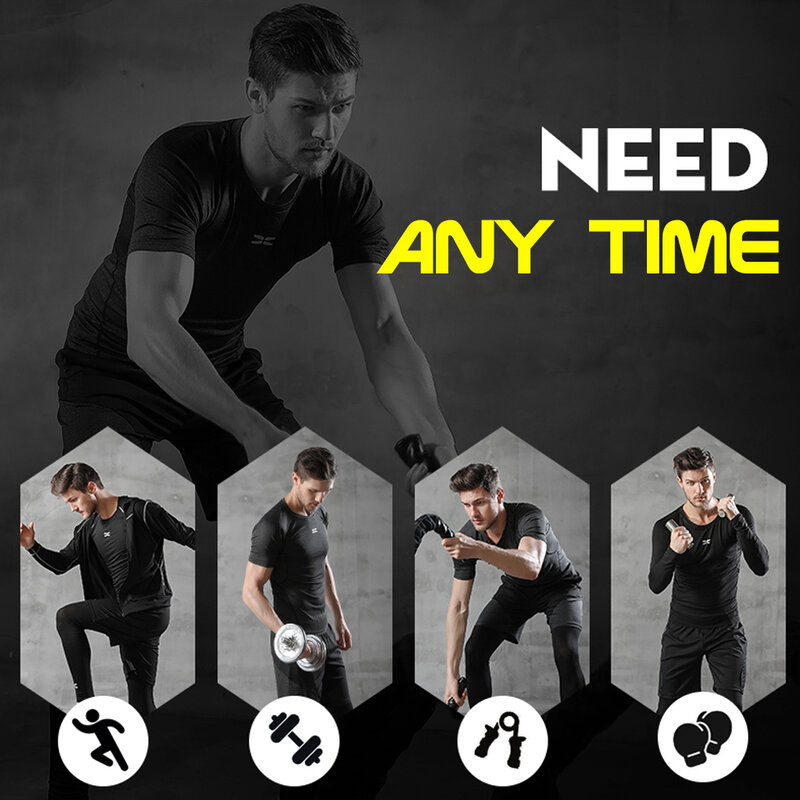 Lohnende 5 Teile/satz Männer der Trainingsanzug Kompression Sport Tragen für Männer Gym Fitness Kleidung Laufen Jogging Anzüge Übung Workout
