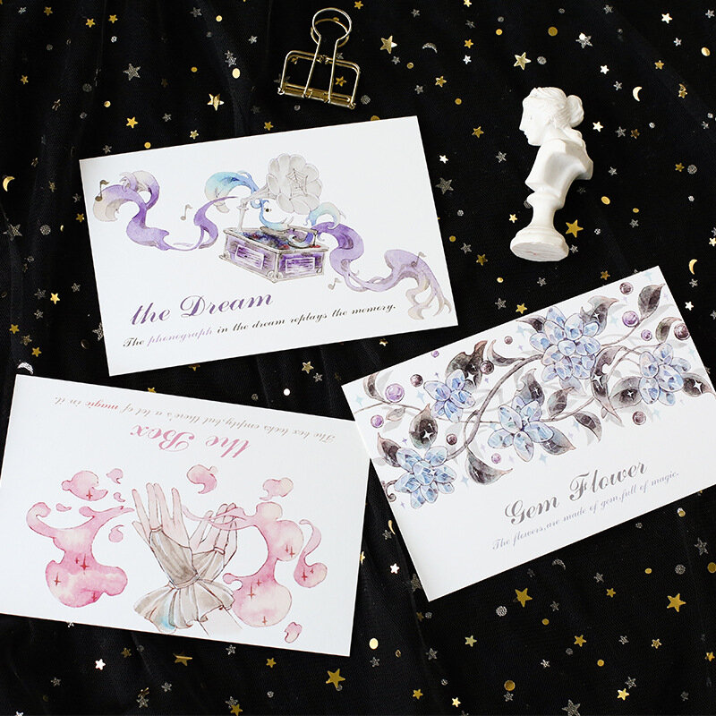 Set de 30 unids/set de tarjetas postales de bruja mágica encantadora, tarjeta de felicitación, tarjeta de mensaje, regalo de Navidad y Año Nuevo