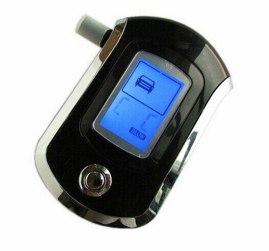 Analyseur de souffle numérique professionnel | Testeur d'alcool, respirateur numérique de souffle, AT6000 portable, contenu du BAC de test d'alcool