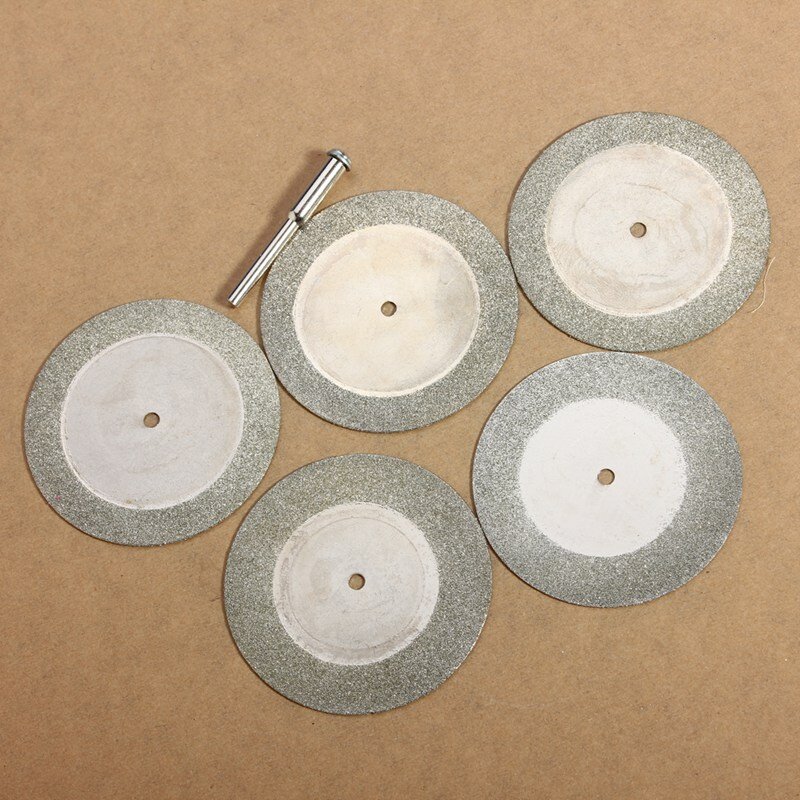 5 disques de coupe en diamant et foret pour lame d'outil rotatif, 50mm, prix de gros, 5 pièces
