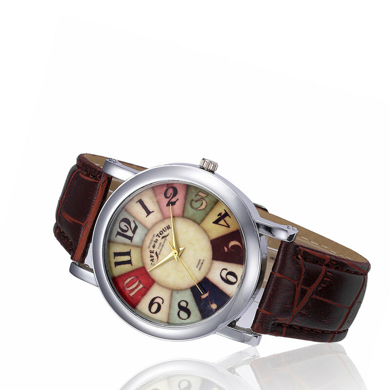 Relogio à moda relógio de quartzo moda feminina relógios senhora qualidade couro relógio de pulso casual reloj mujer presente para o sexo feminino * a