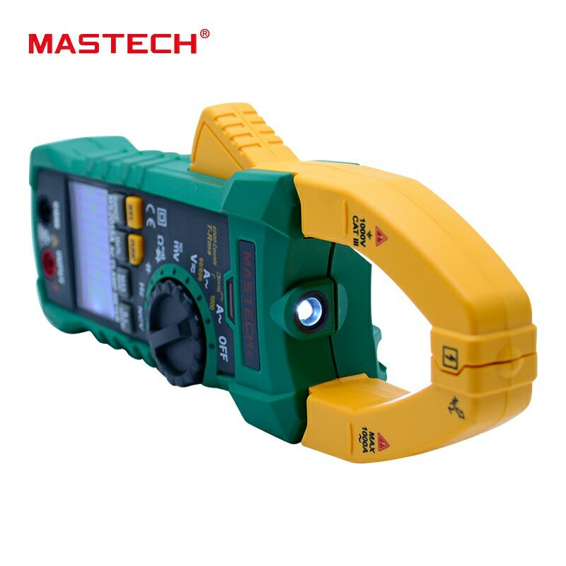 Medidor de braçadeira digital mastech ms2015a multímetro faixa automática ac 1000a corrente tensão freqüência braçadeira multímetro tester backlight