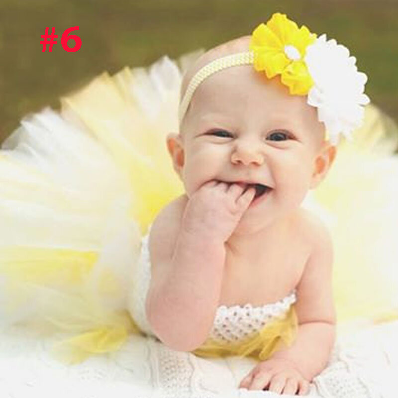 Vestido de tutú de princesa para niñas pequeñas, vestido de bebé esponjoso de doble capa con diadema, accesorios para fotos, flores de vacaciones, TS044